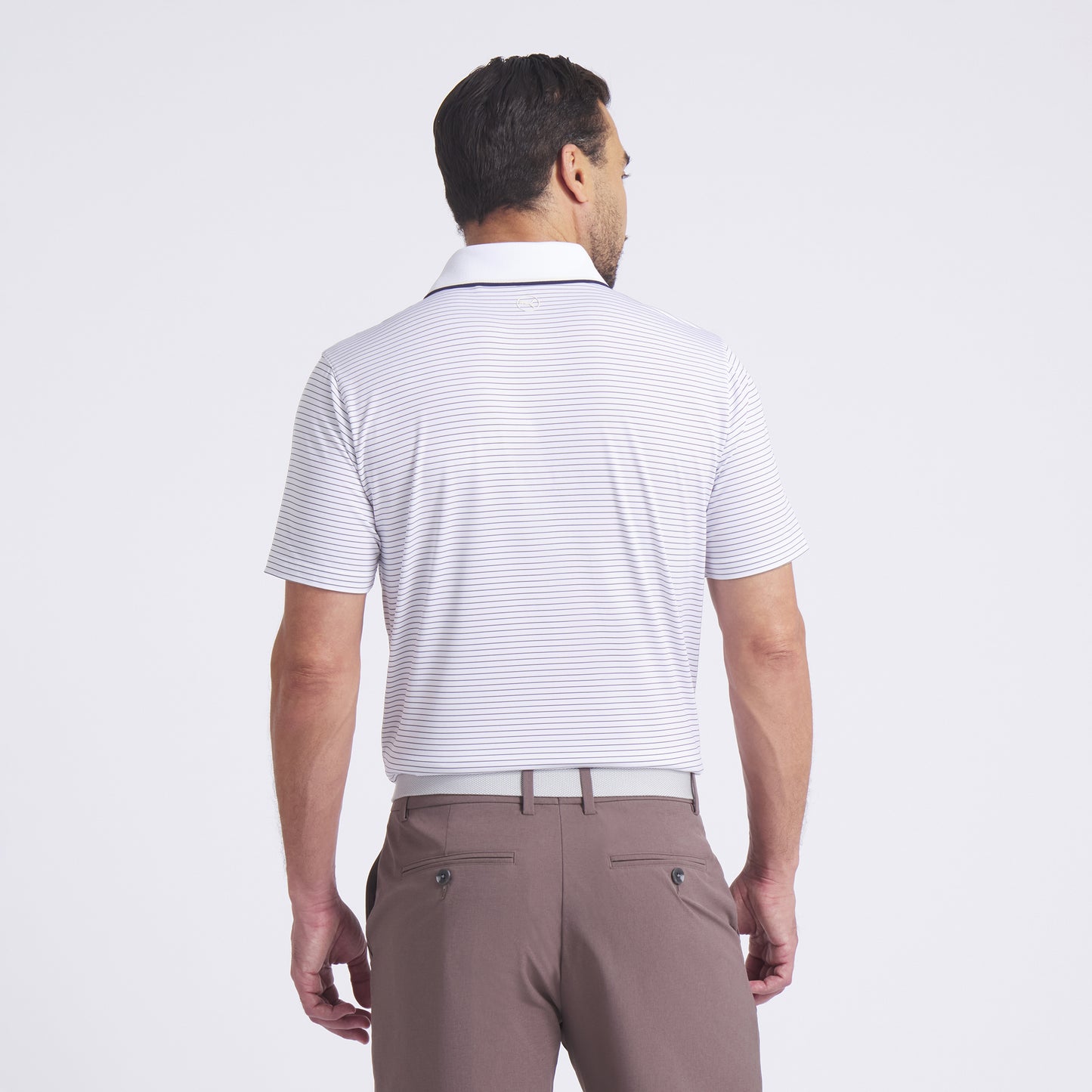 MATTR Elevated Stripe Golf Polo