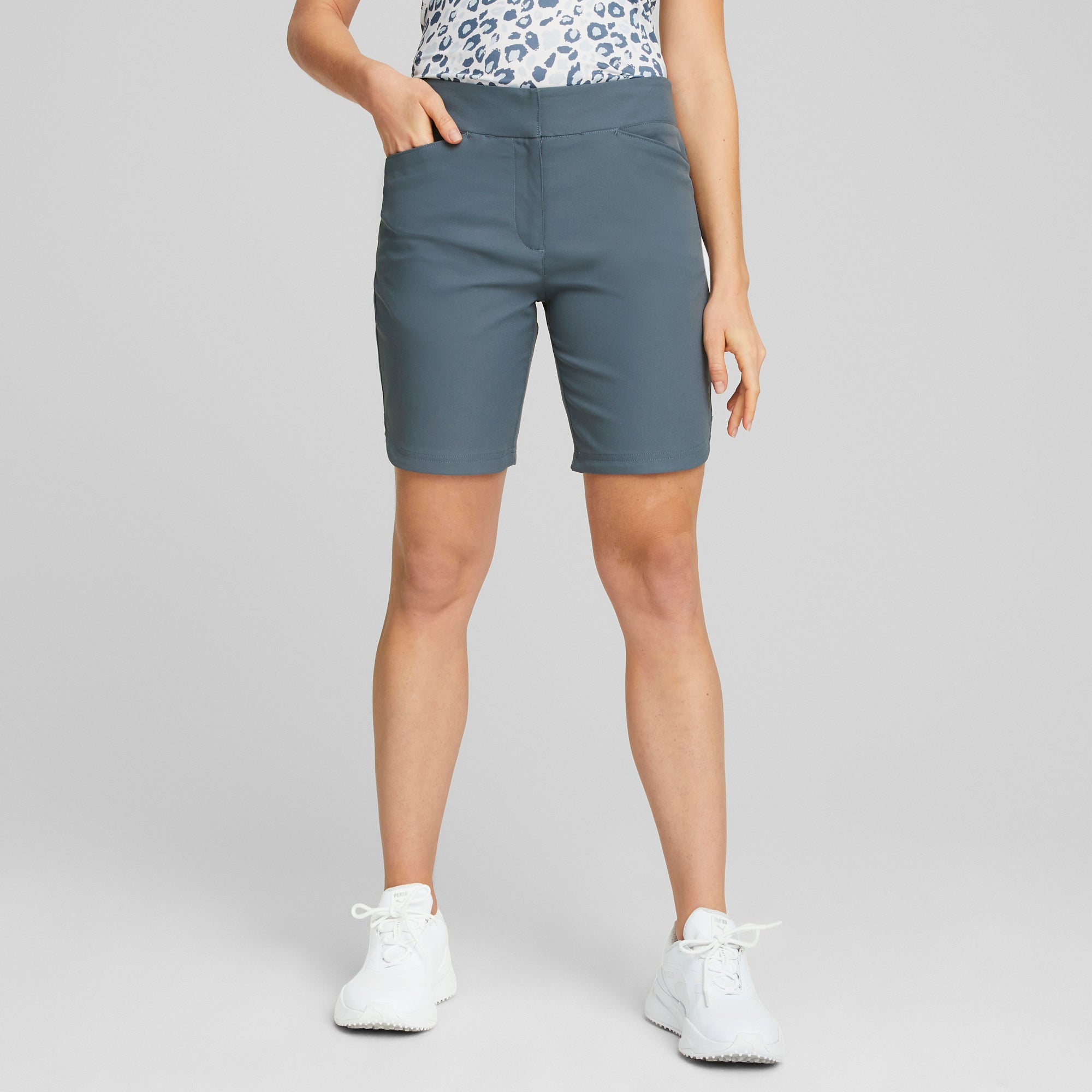 womens grey golf shorts