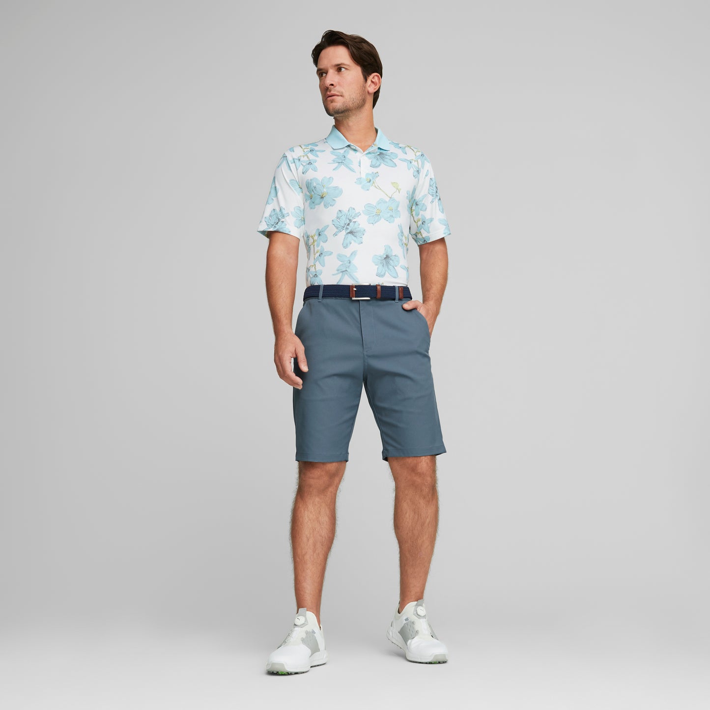 Bright White / Tropical Aqua