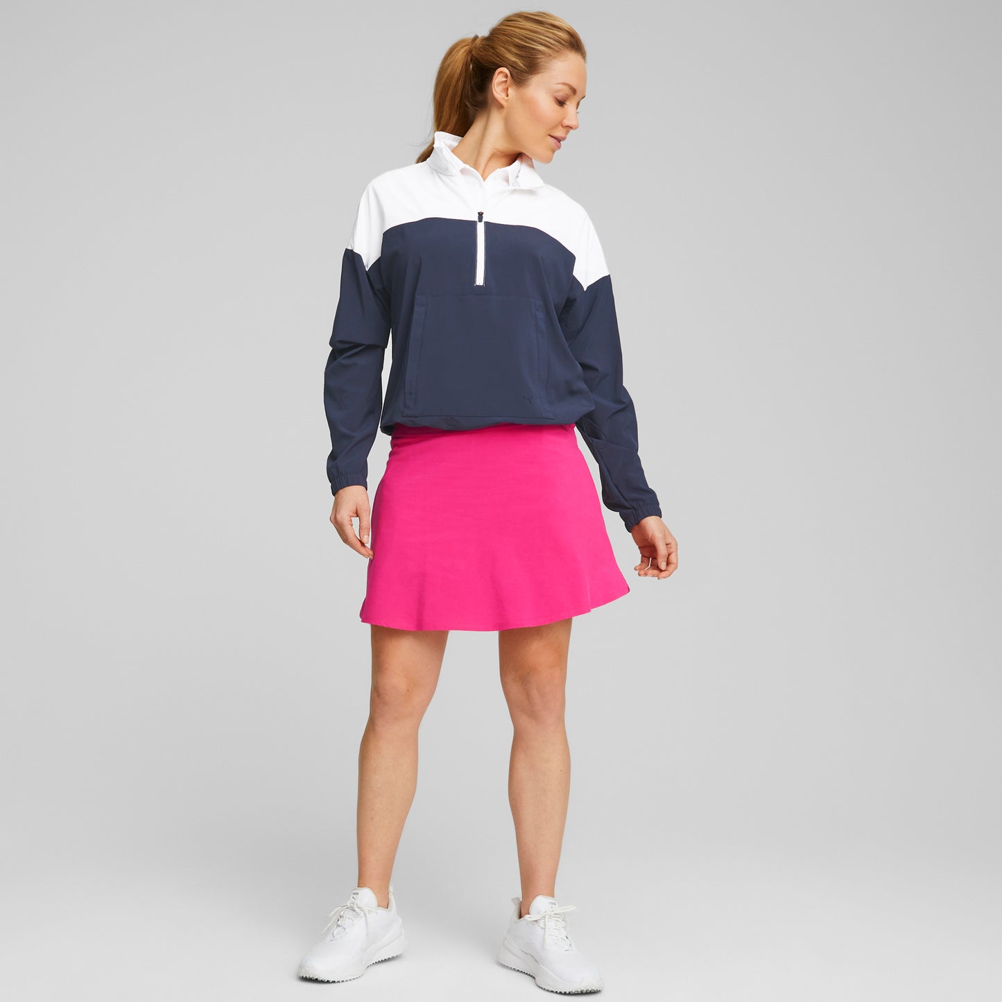 Bright White / Navy Blazer