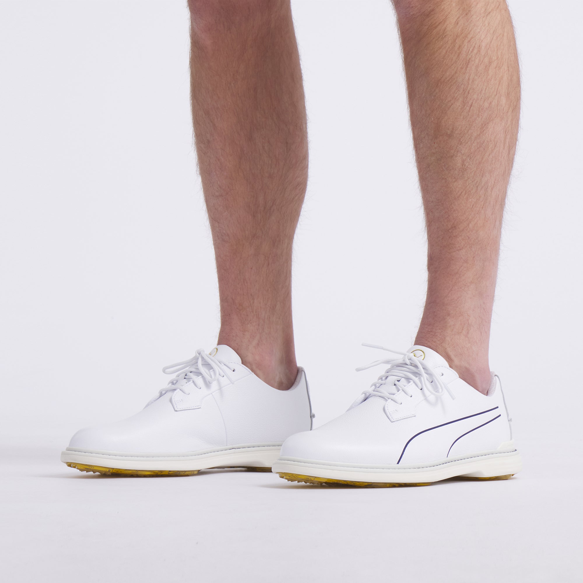 Puma White / Deep Navy / Gold