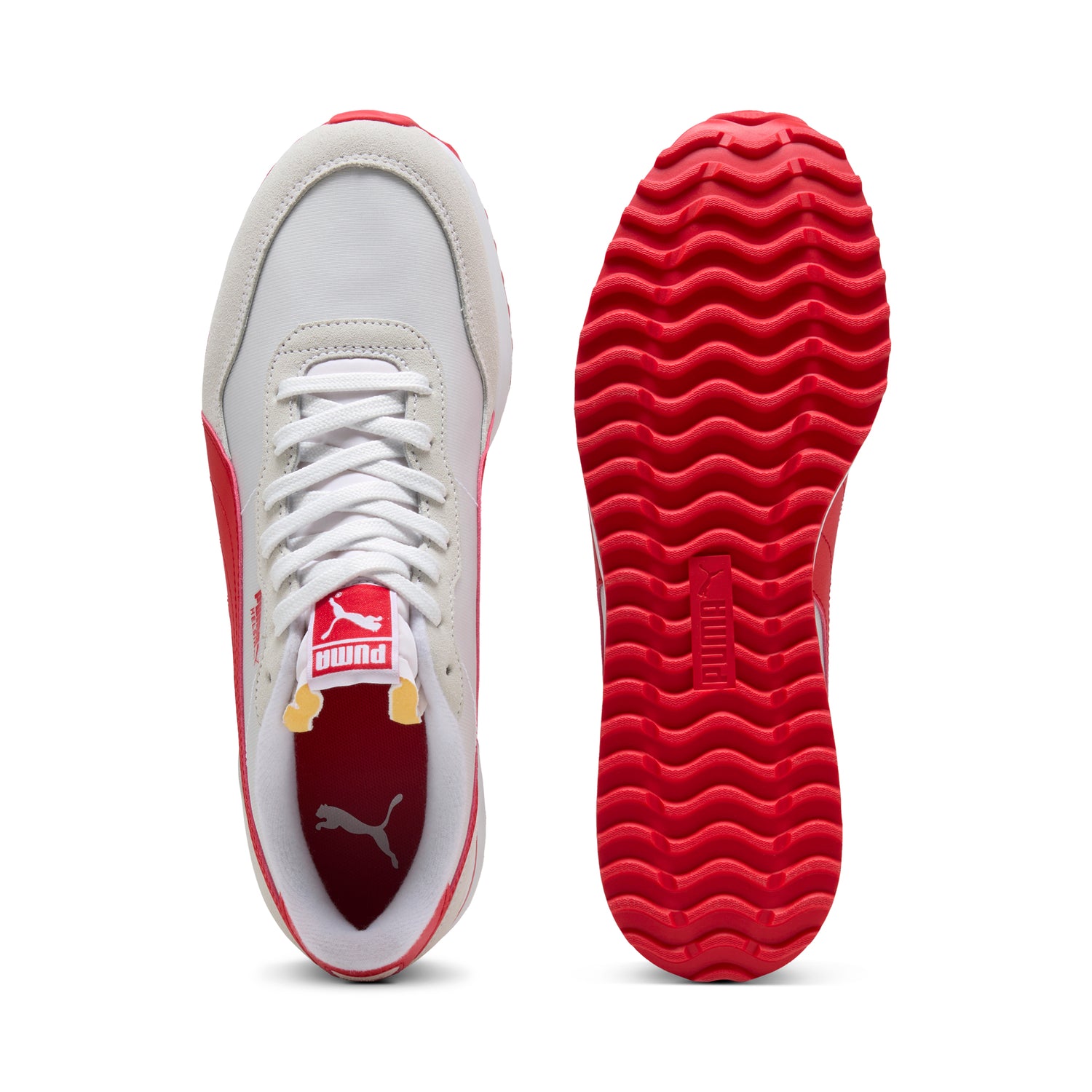 Puma White / Puma Red