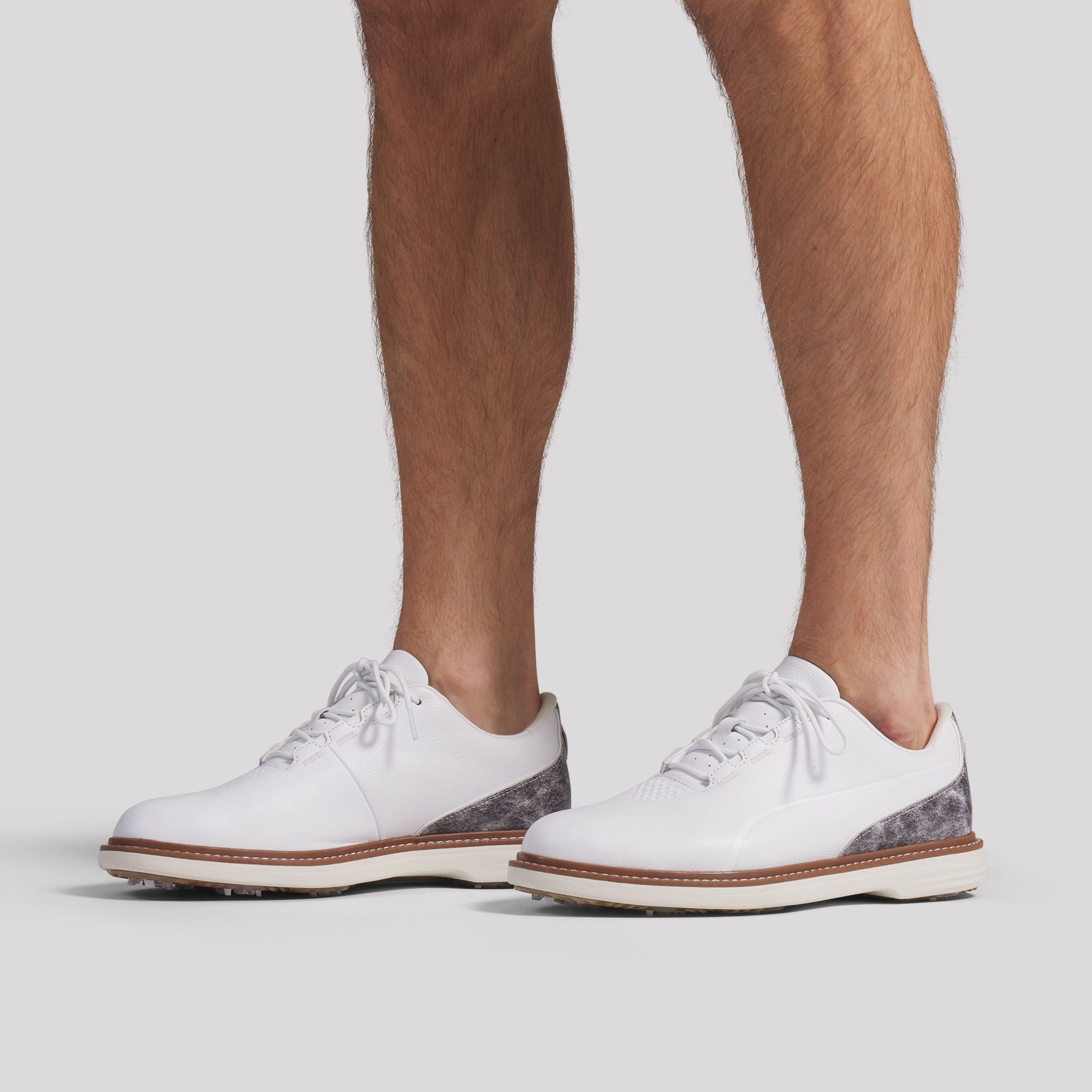 Puma White / Brown Mushroom