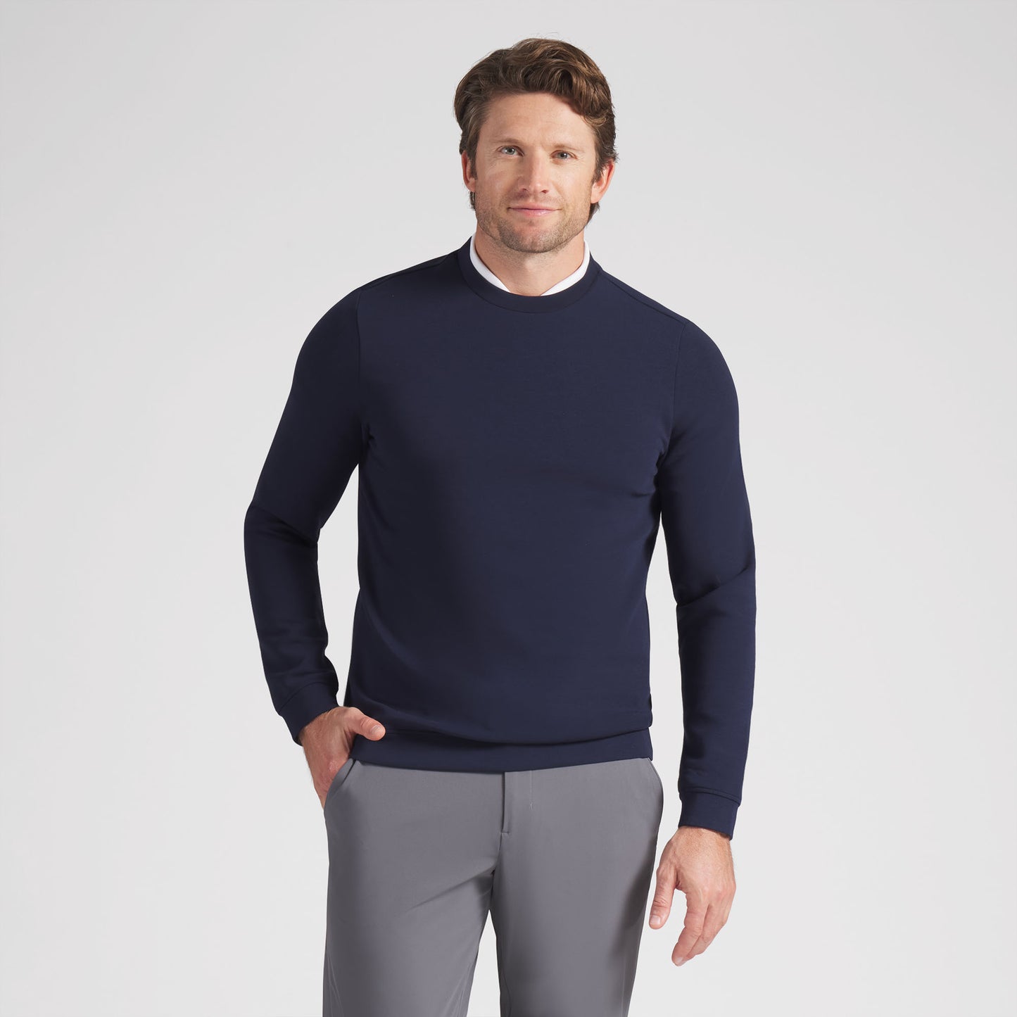 CLOUDSPUN Fleece Crewneck Golf Sweater