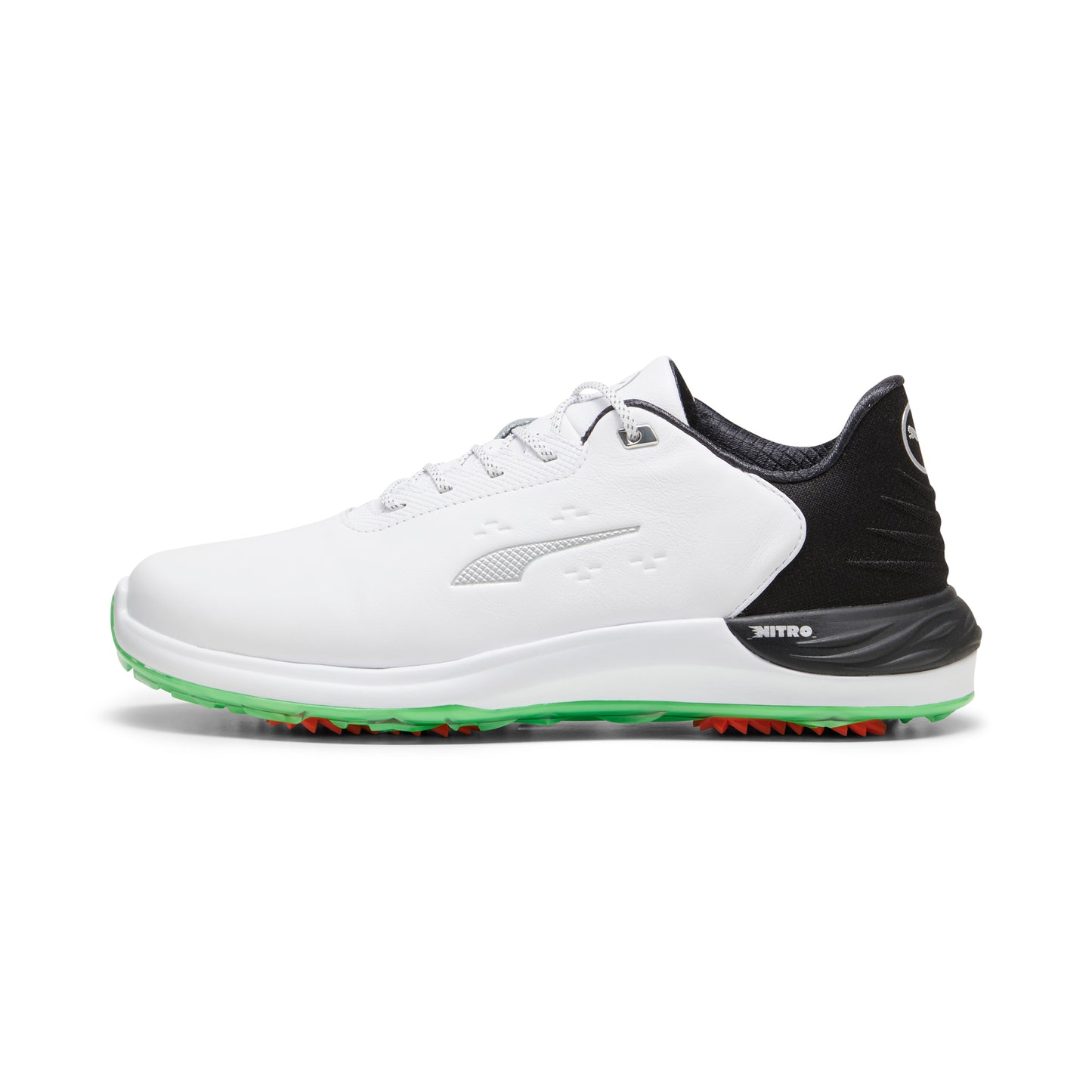 Puma White / Puma Black / Fluro Green Pes