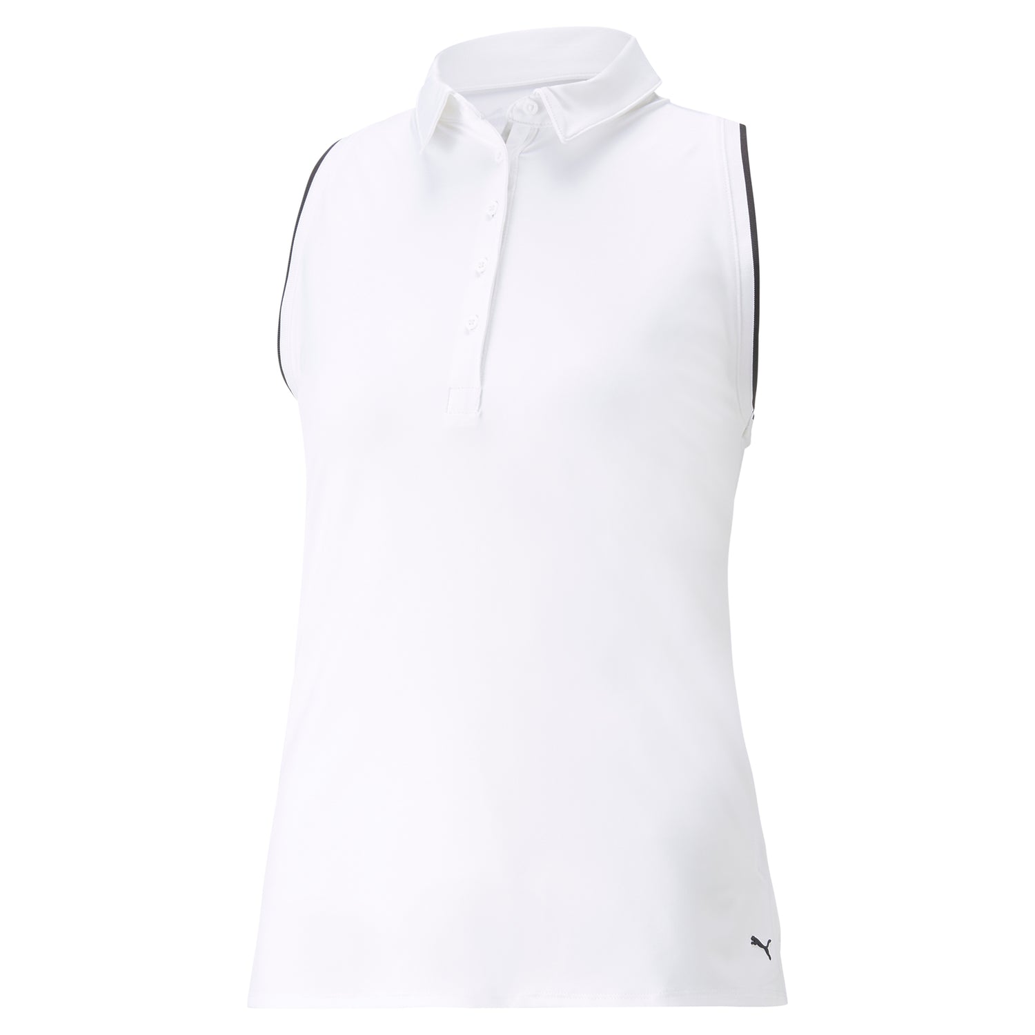 Sleeveless ProCool Women's Golf Shirt (White/Black)