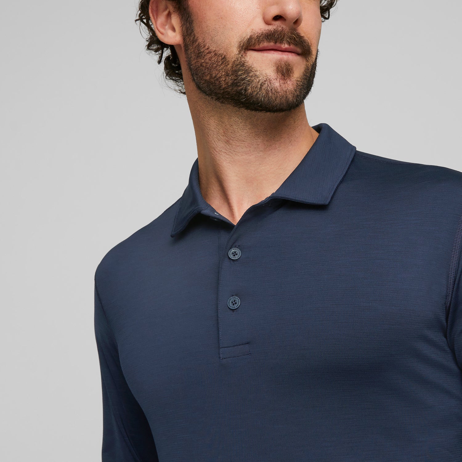  JWM Men's Long Sleeve Golf Polo Shirts - Athletic